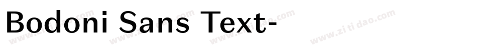 Bodoni Sans Text字体转换